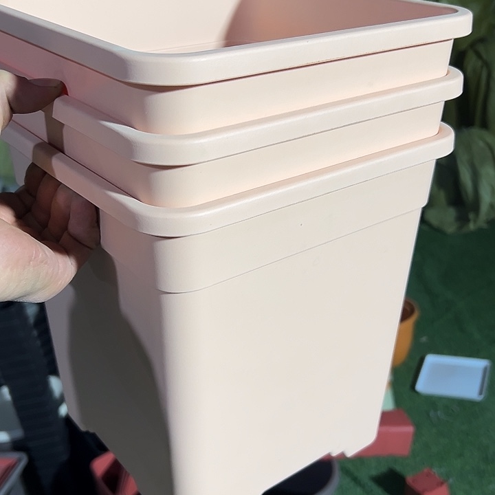 粉色方盆24外径26高3个盆