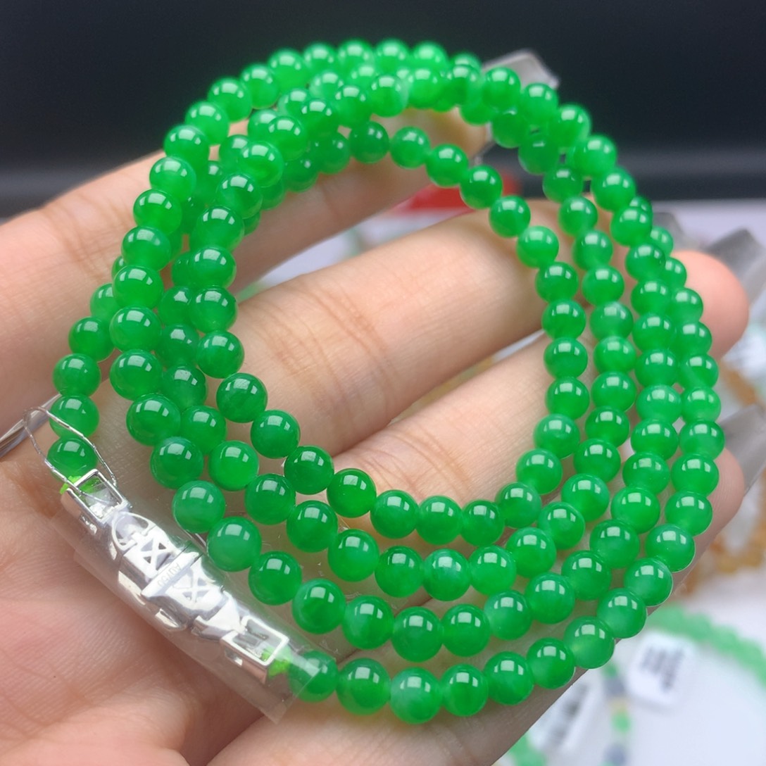 翡翠手链未镶嵌卡