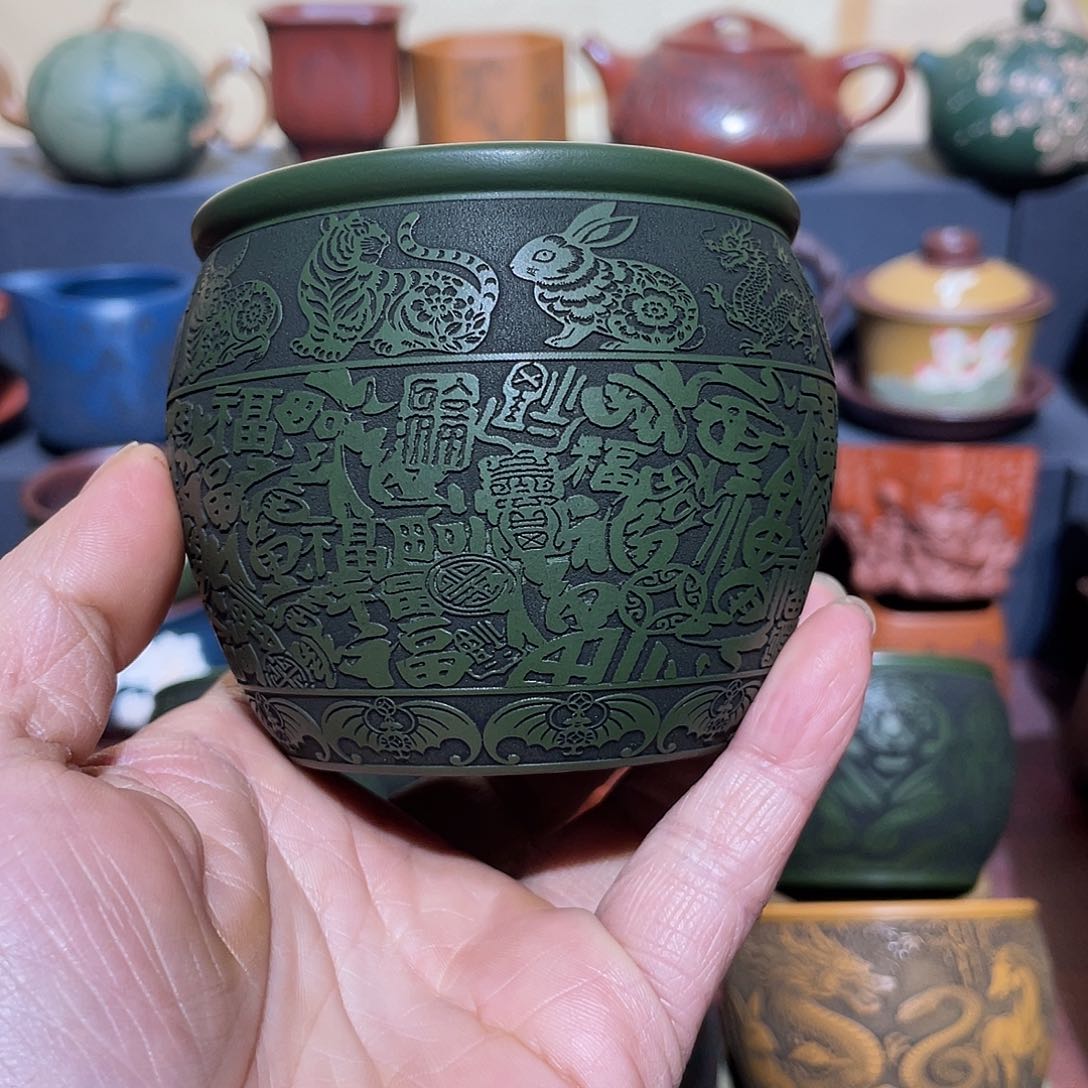 原矿紫砂手工主人杯