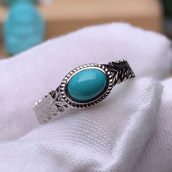 绿松石珠宝奇石银S925镶嵌