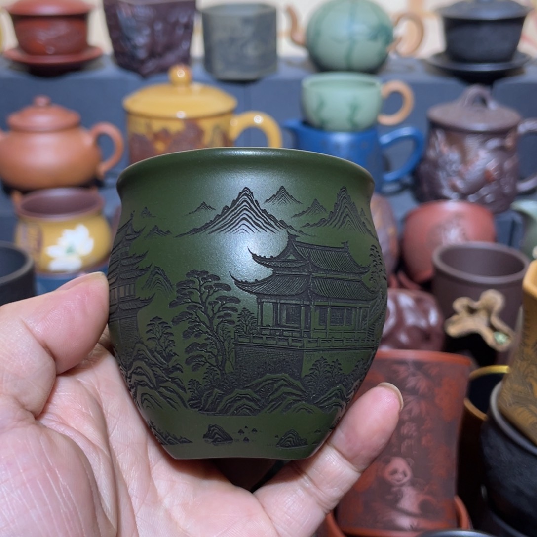 原矿紫砂手工主人杯