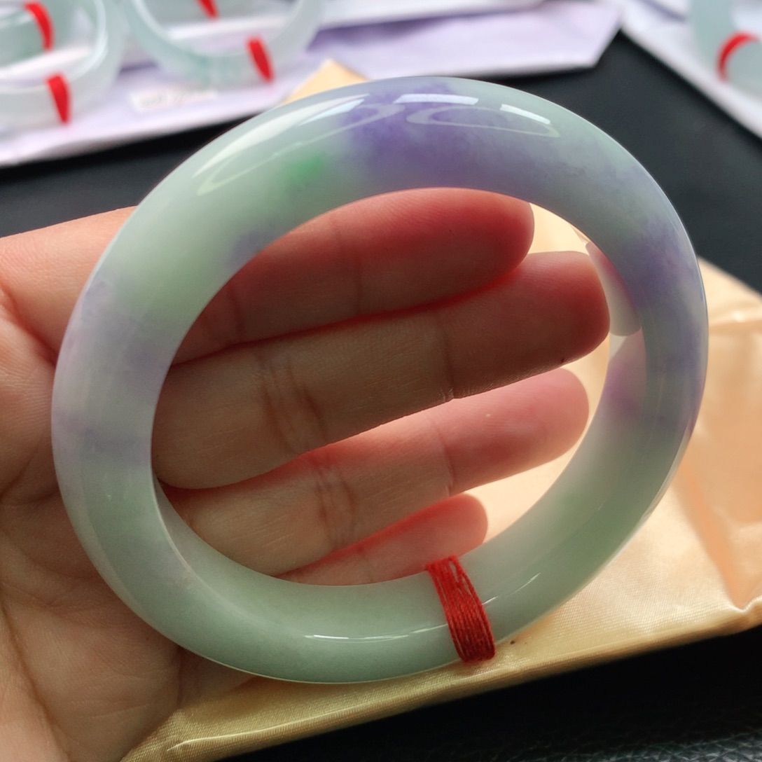 翡翠手镯未镶嵌缅甸58.59