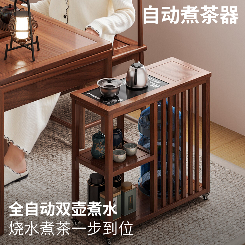 简约中式阳台烧水小长茶桌移动家用客厅泡茶桌茶车办公室
