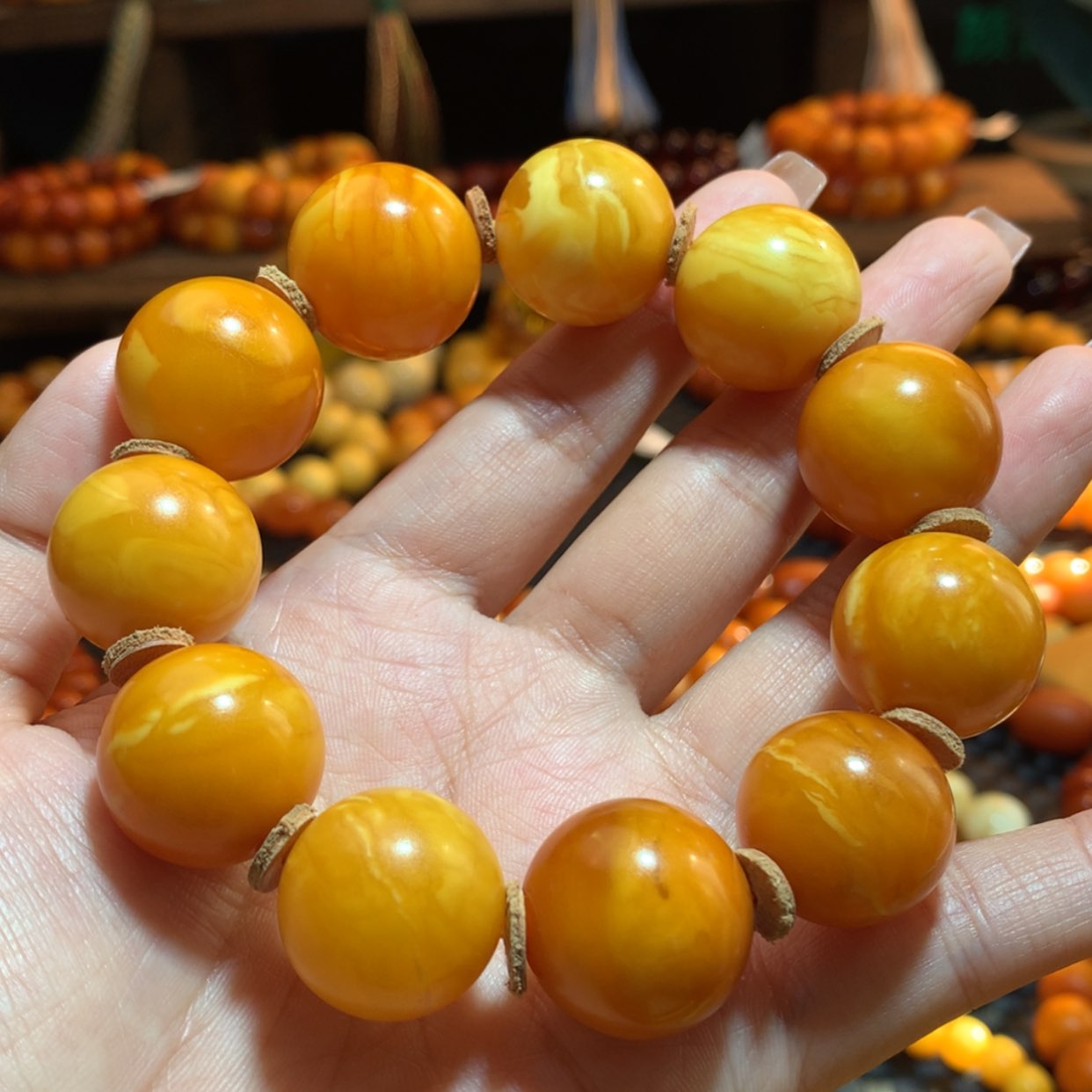 【闪购商品】手串蜜蜡未镶嵌蜜蜡手串