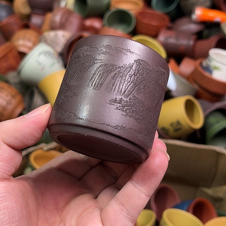 紫砂茶杯全手工紫砂主人杯