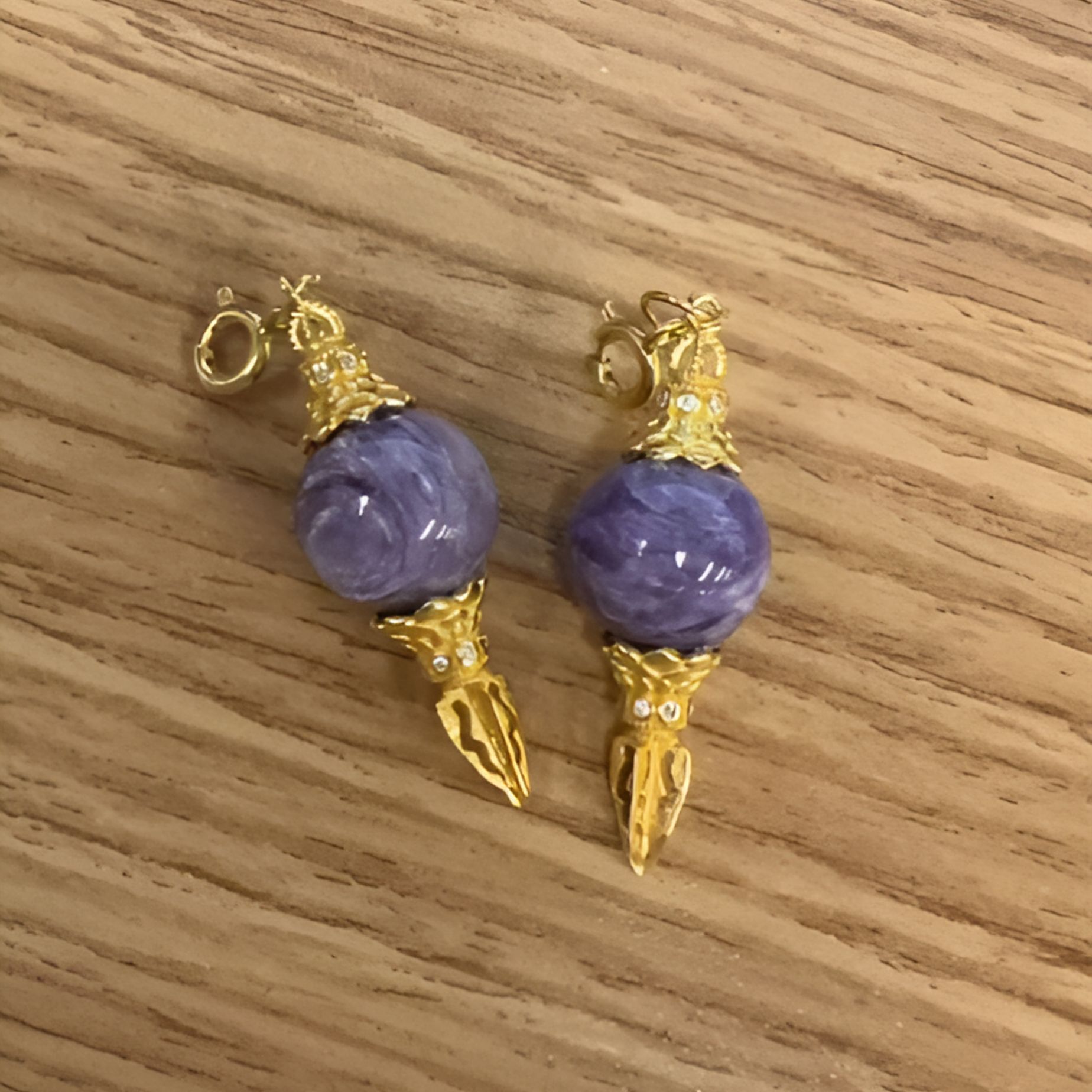 【思嘉】12mm圆珠紫龙晶吊坠 | 多样性发一 DFS0049