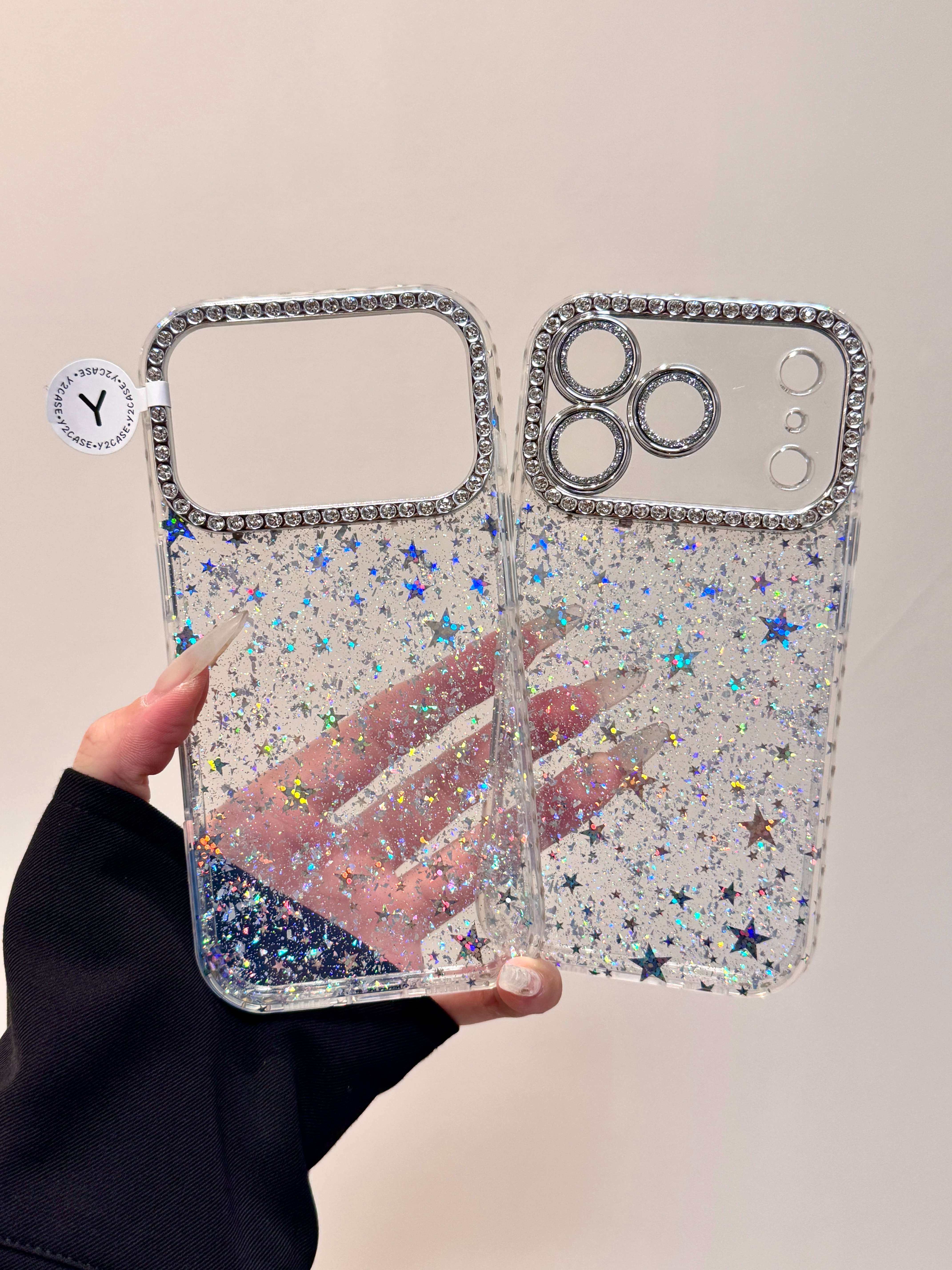 ai按键侧边镶钻闪粉适用iPhone17苹果16promax手机壳15全包1413套