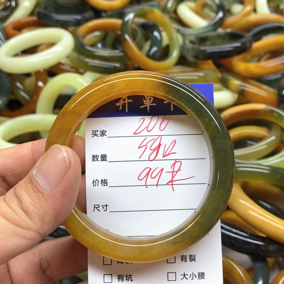 未镶嵌蛇纹石玉手镯