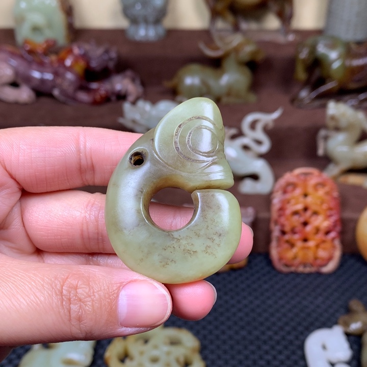 和田玉把件未镶嵌省*