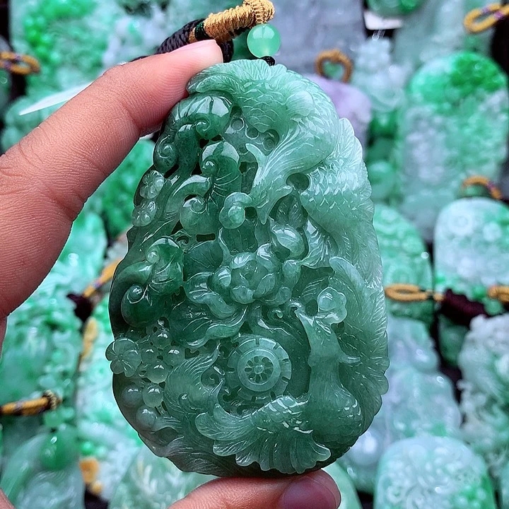 天然翡翠A货凤凰