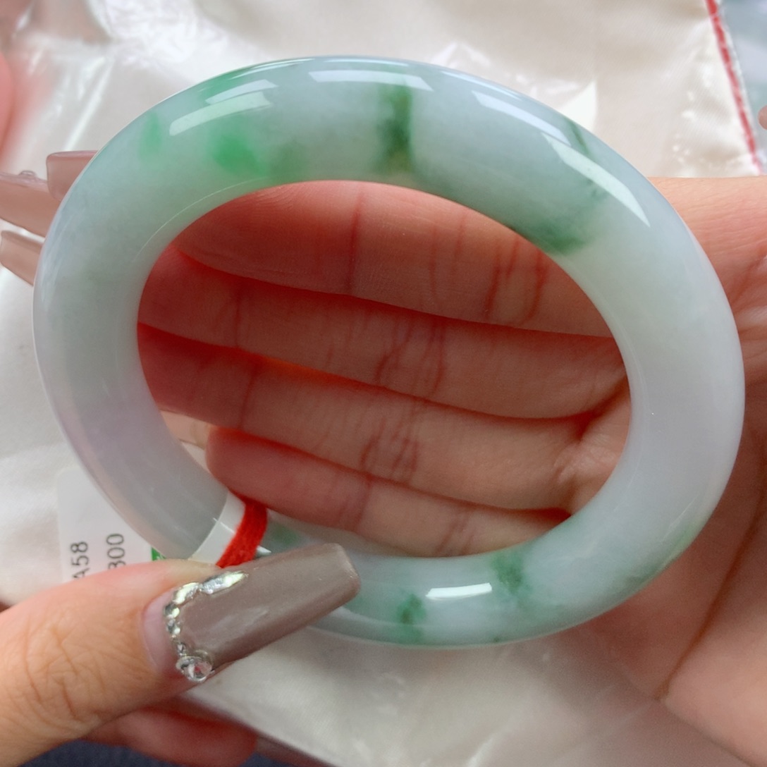 翡翠手镯未镶嵌58.2圆条