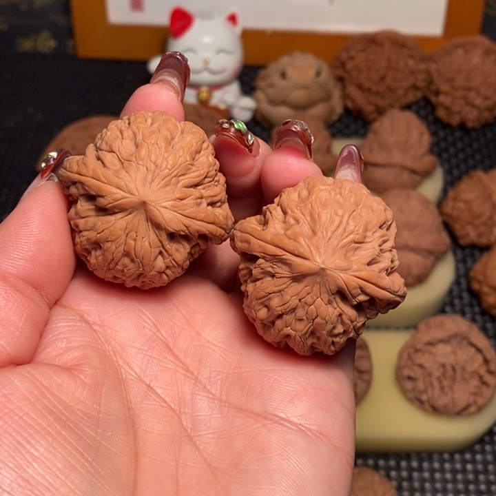 文玩核桃把件39铁锤