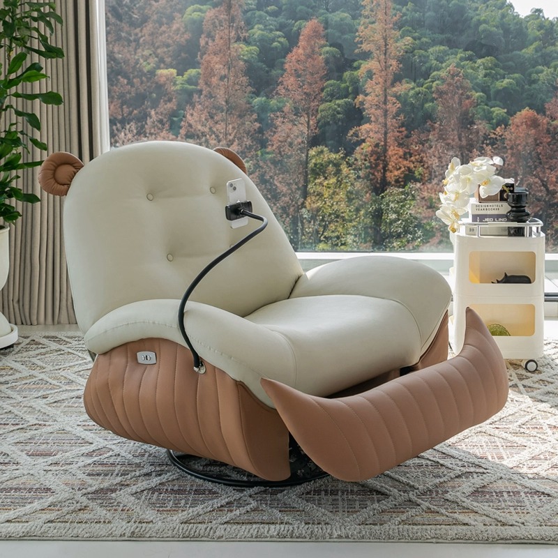 多功能沙发单人居家客厅小户型太空舱可躺可睡懒人沙发按摩摇摇椅