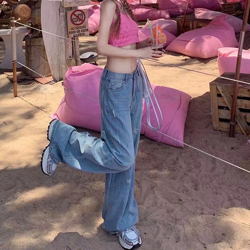  阿 2025新款孤品过款款式多样阔腿裤牛仔裤