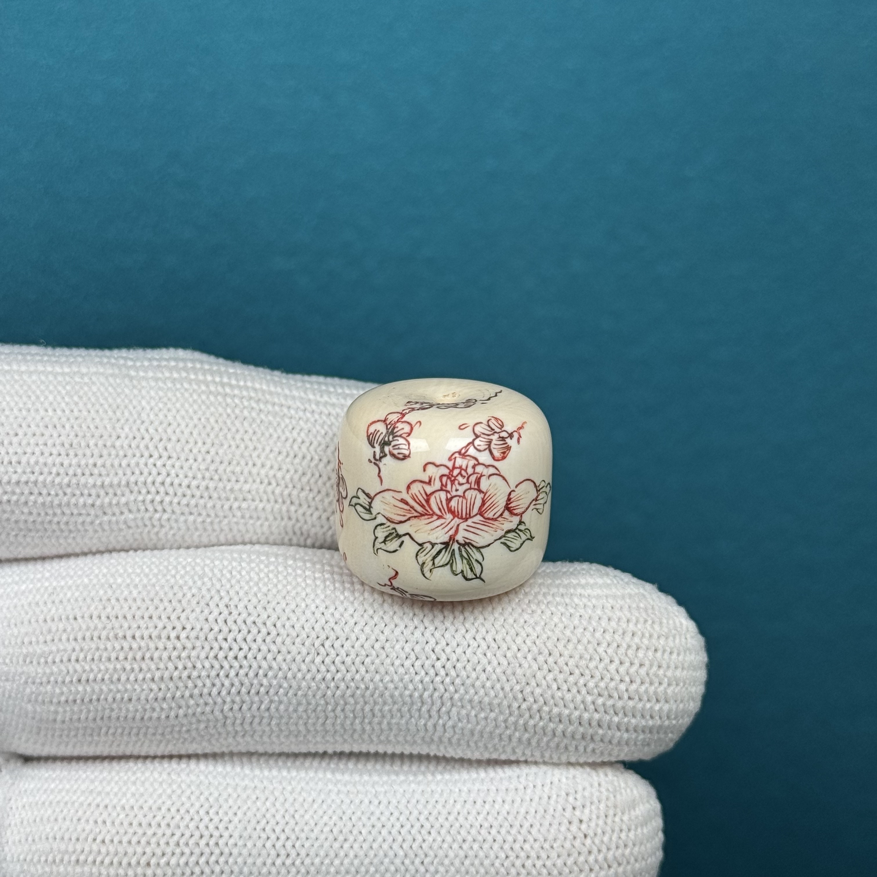 D44-72天然猛犸牙 墩子 19.9*18mm一物一图假一罚十