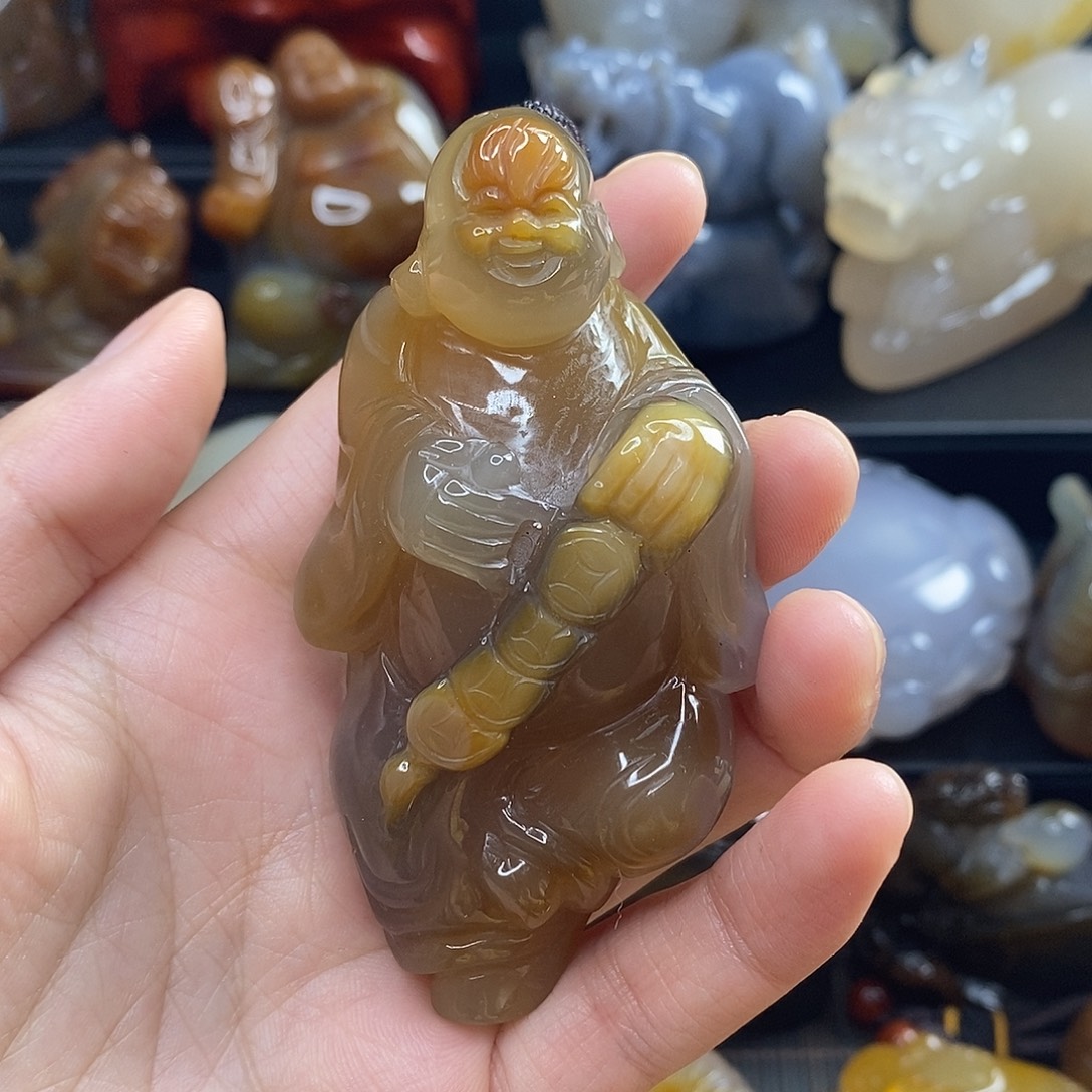 奚***0玛瑙/玉髓未镶嵌手把件