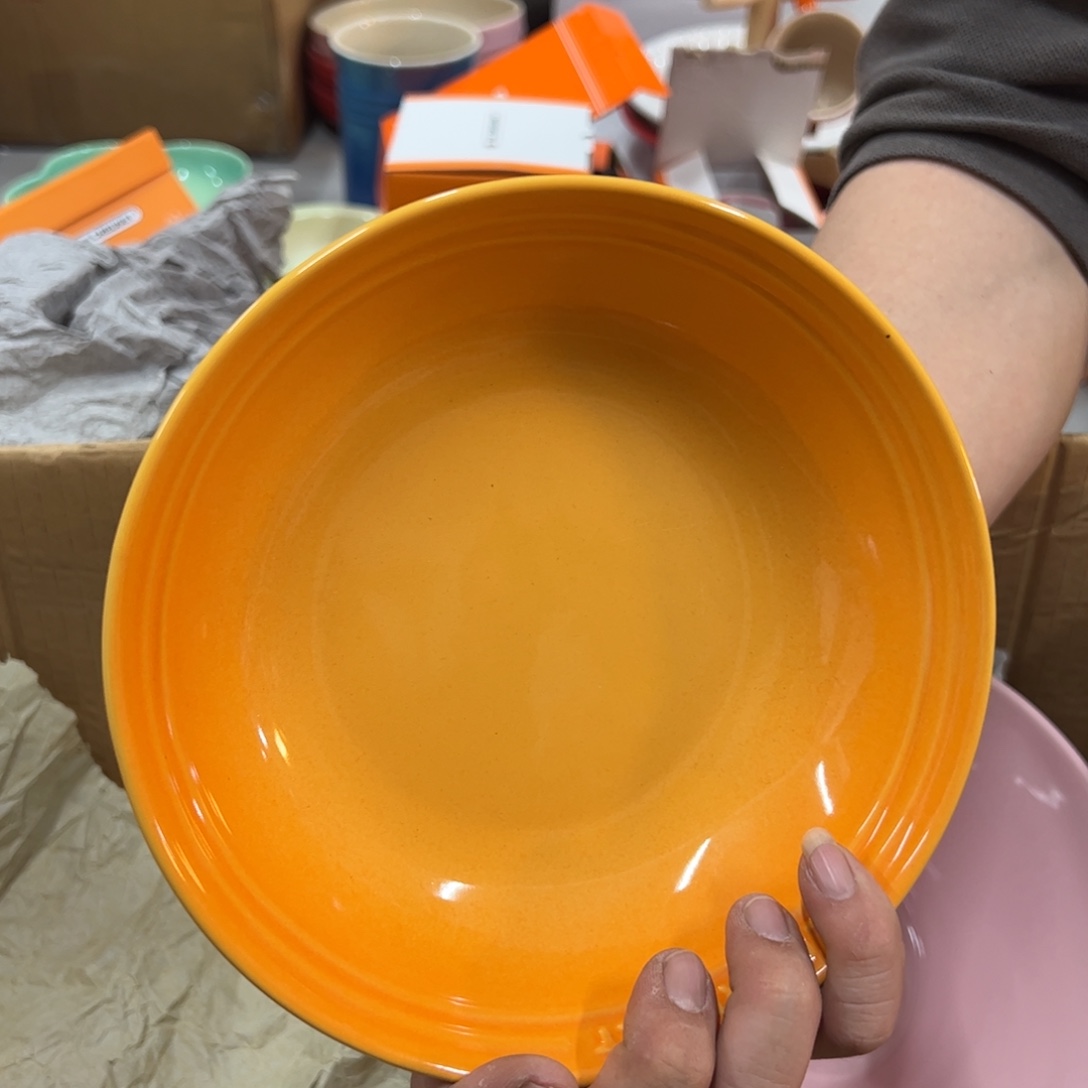 瓷南法橙花燕麦碗