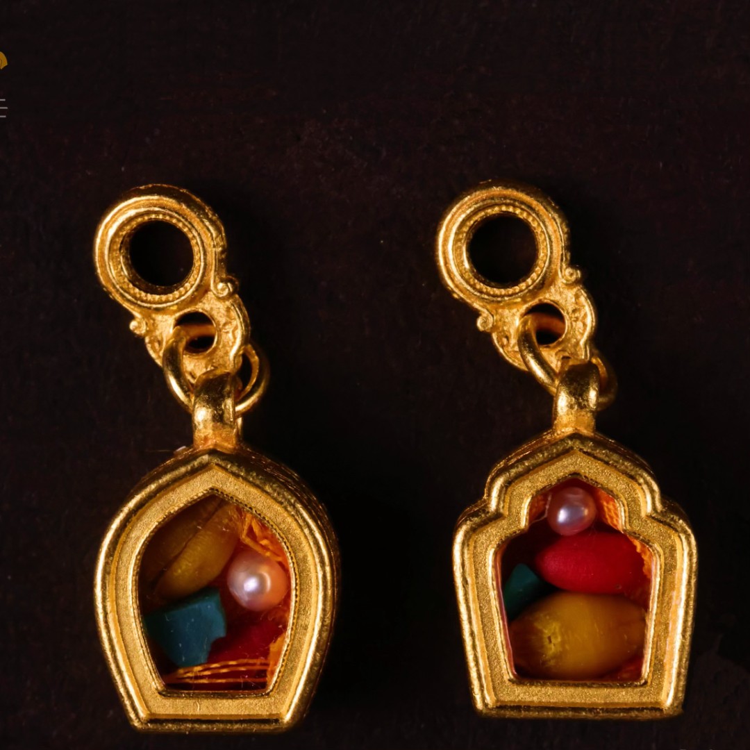 【金娜娜】八宝嘎乌盒 足金999 细工正品 古法手工吊坠