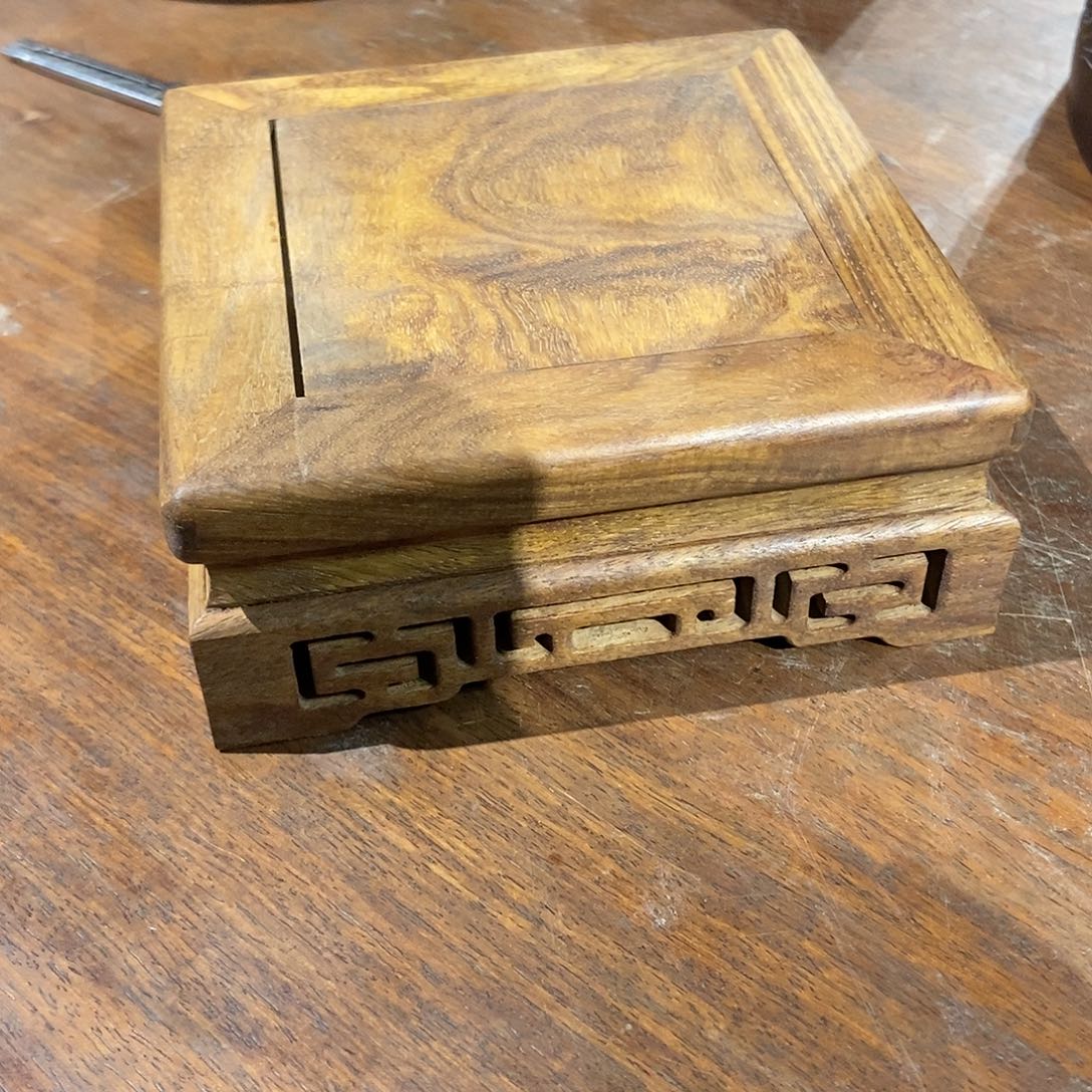 木花梨木底座15厘米