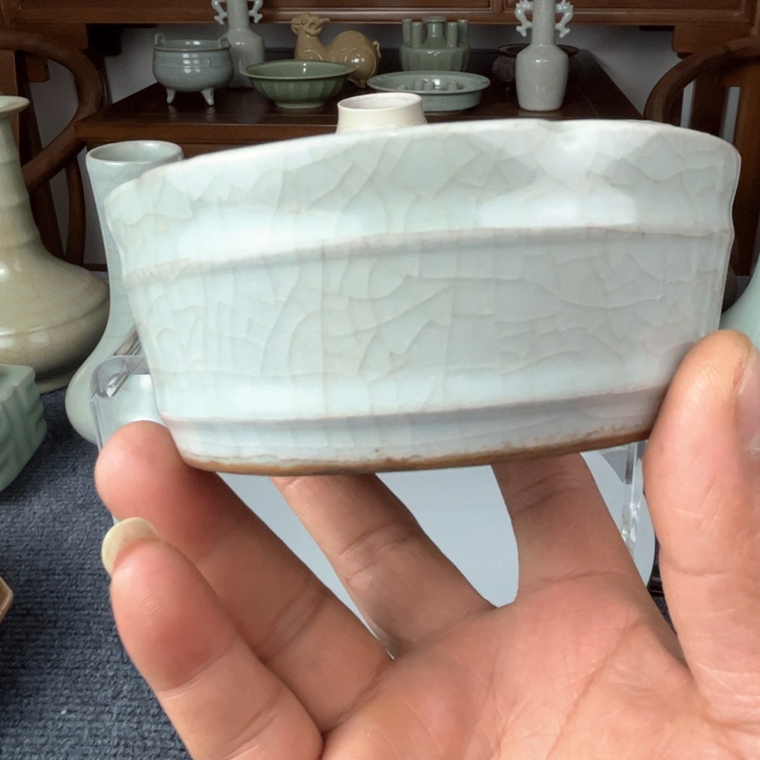 瓷片陶瓷开片纹深腹洗