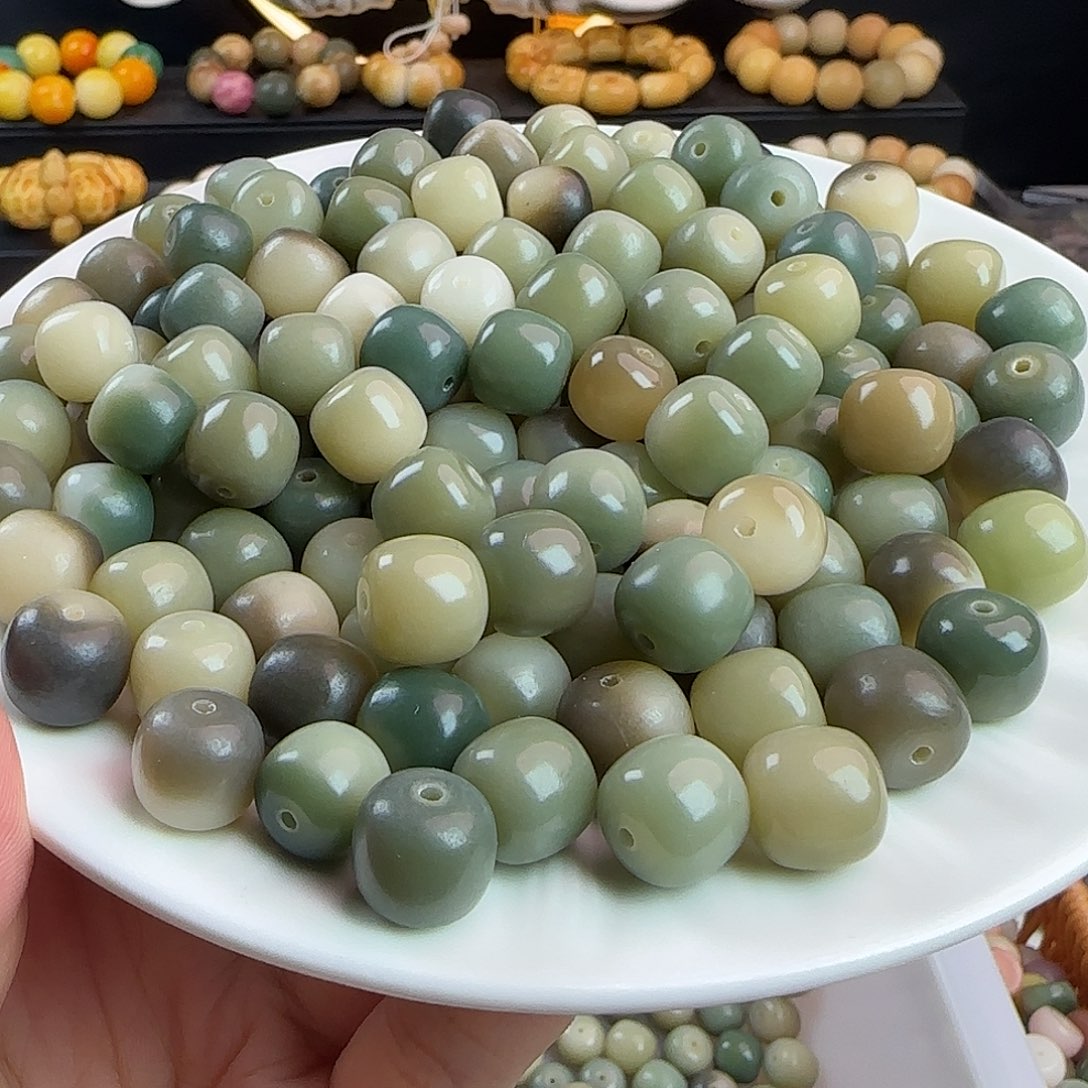 菩提根/象牙果手串卡11/12海盐蓝多宝桶100卡牌➕100备珠