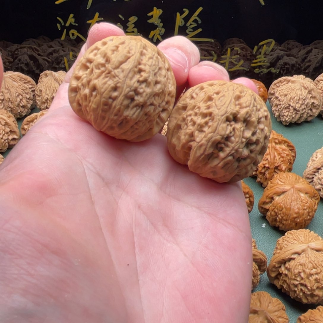 核桃把件36无药原装铁锤