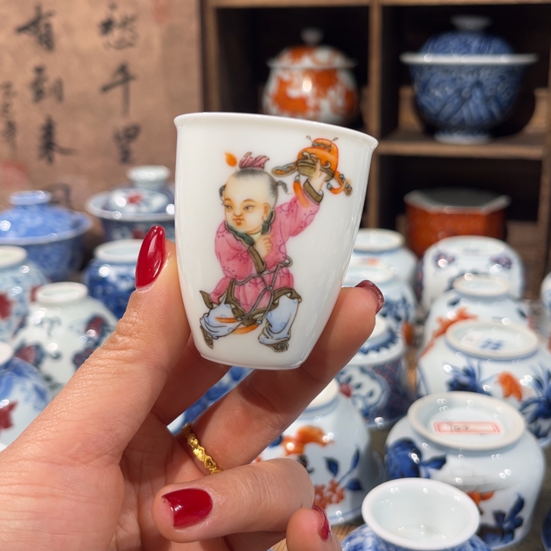 杯子陶景德镇陶瓷主人杯