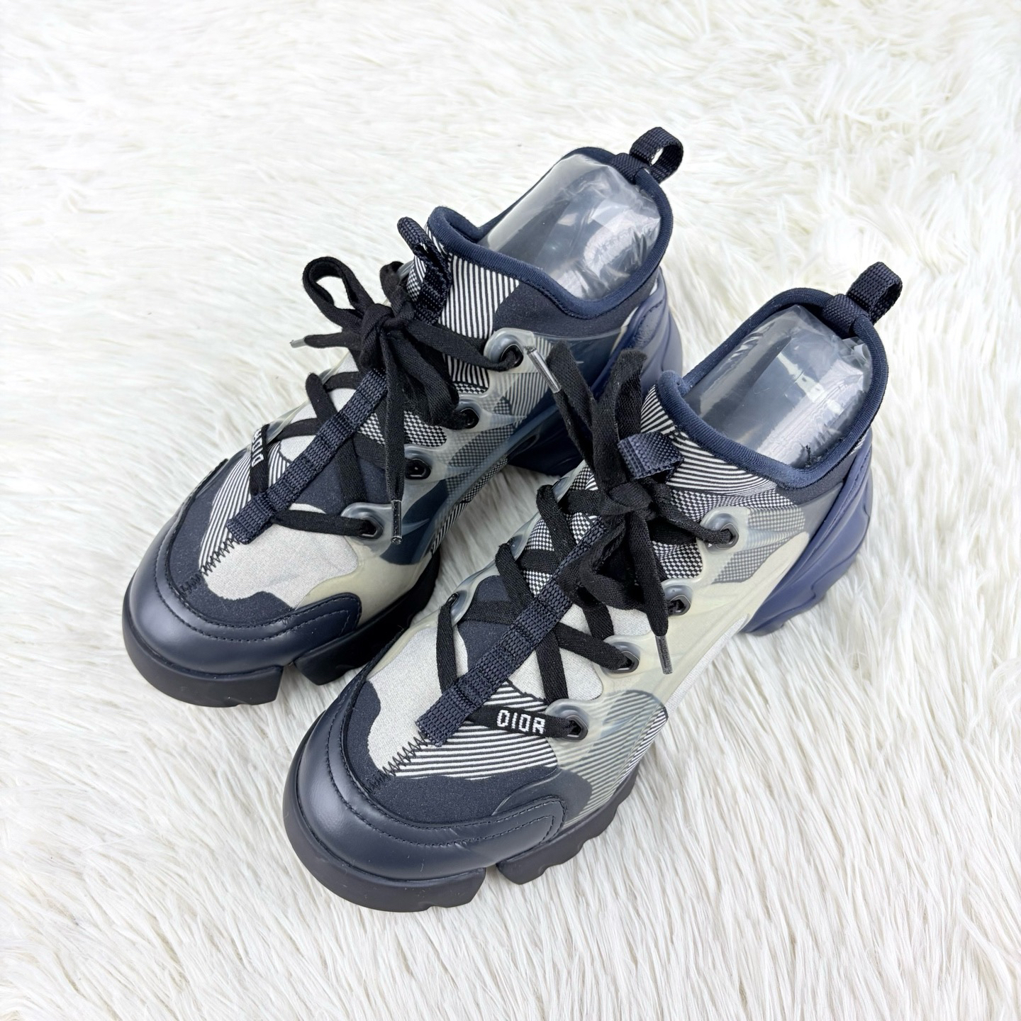 95新 DIOR/迪奥 D-connect蓝白色老爹鞋35.5码 咩