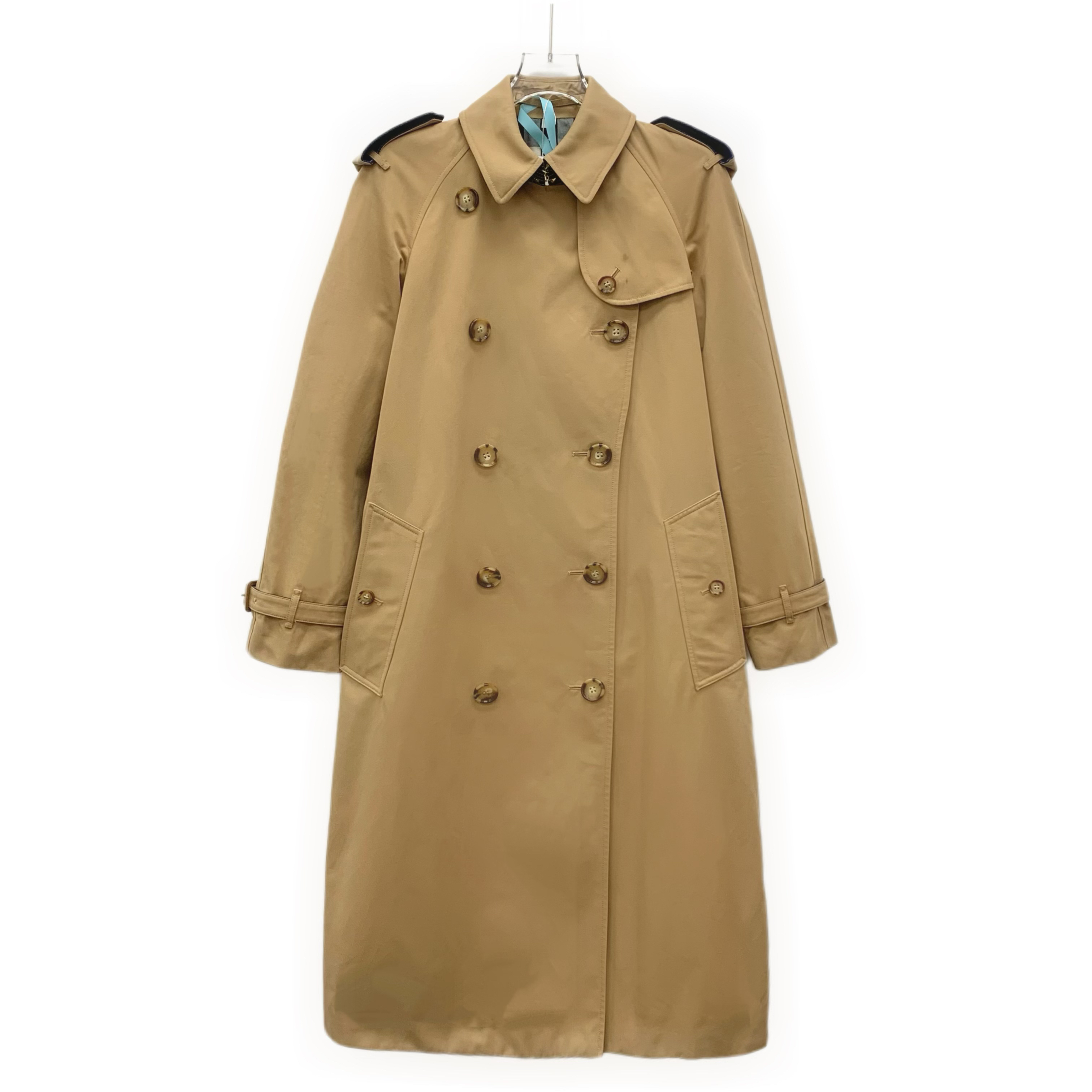 95新 BURBERRY/博柏利 KW0857 棉质翻领双排扣长袖腰带款风衣XS码