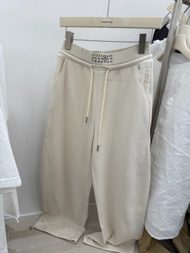 ZLABOUTUS腰部数字休闲裤no退no换