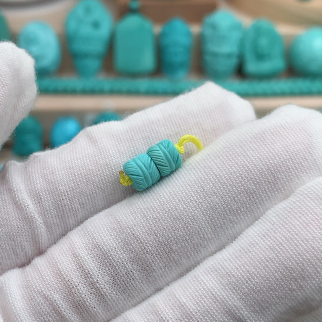 未镶嵌绿松石珠宝奇石6.4mm
