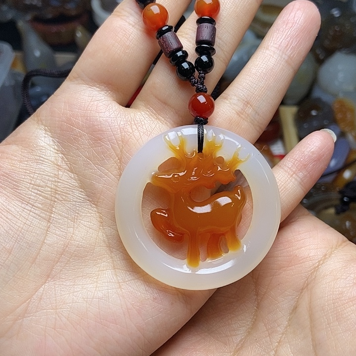 玛瑙/玉髓未镶嵌颈饰