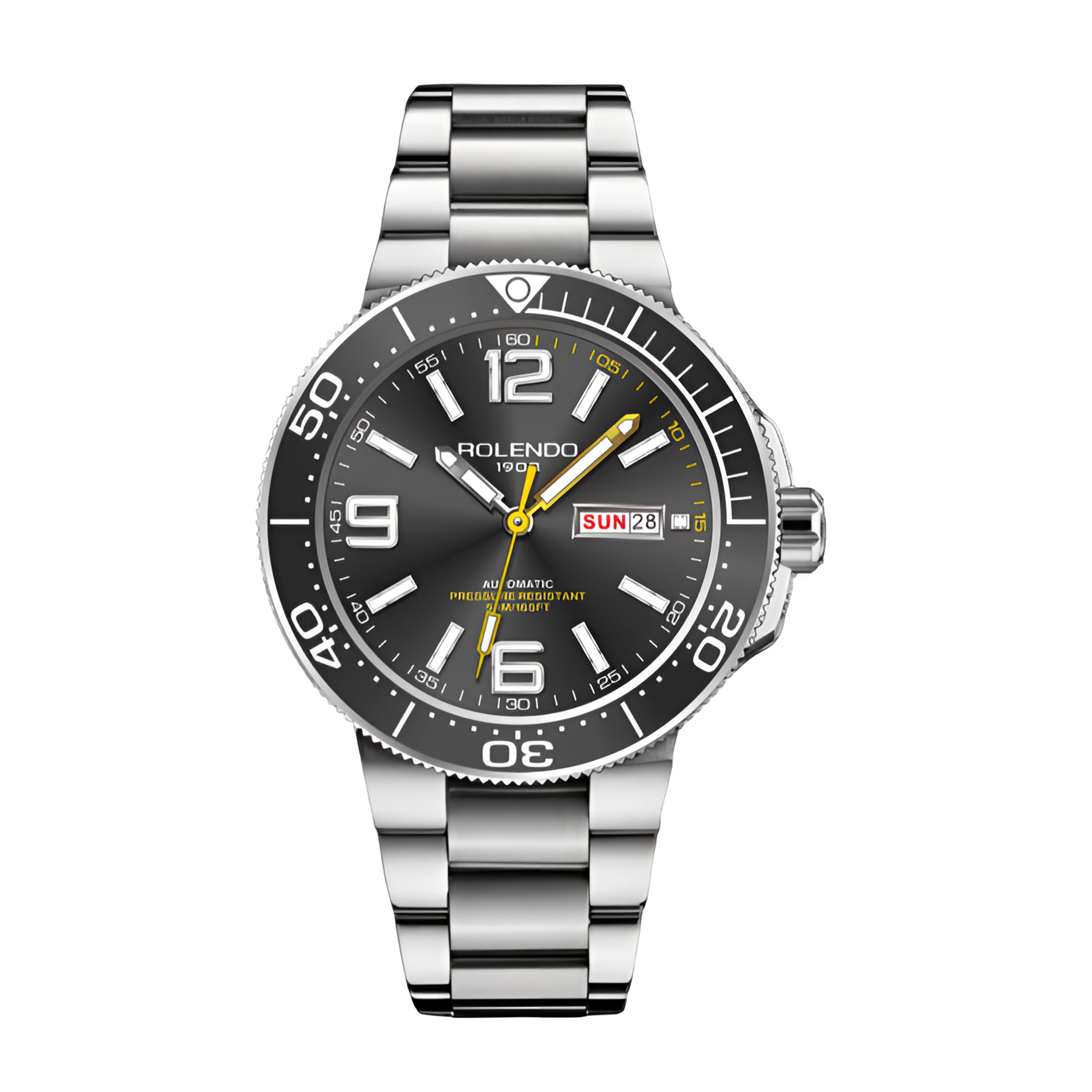 全新未使用 ROLENDO R/罗兰度 睿朗系列自动男表RG7070黑色