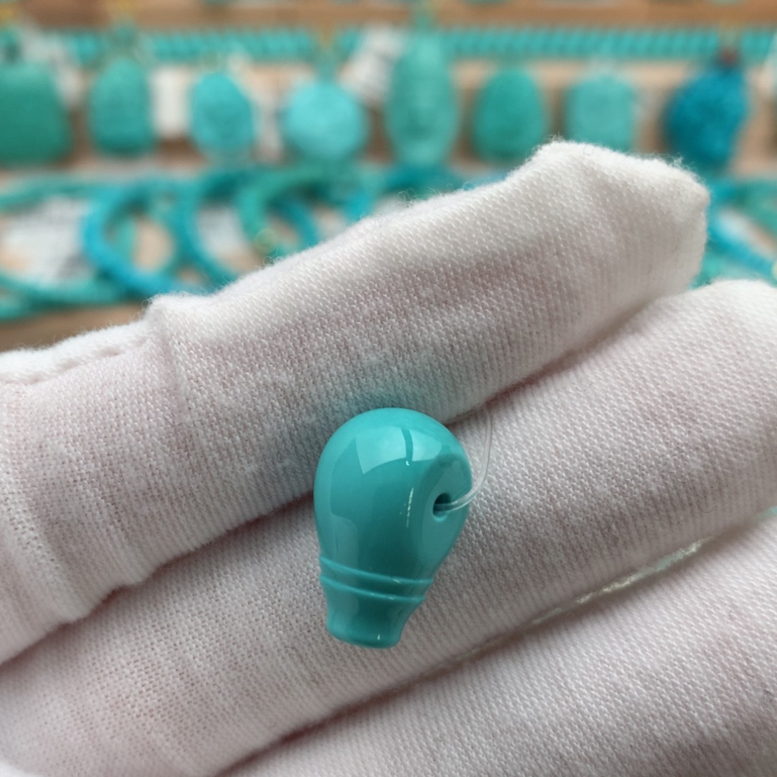 绿松石未镶嵌珠宝奇石9.2mm