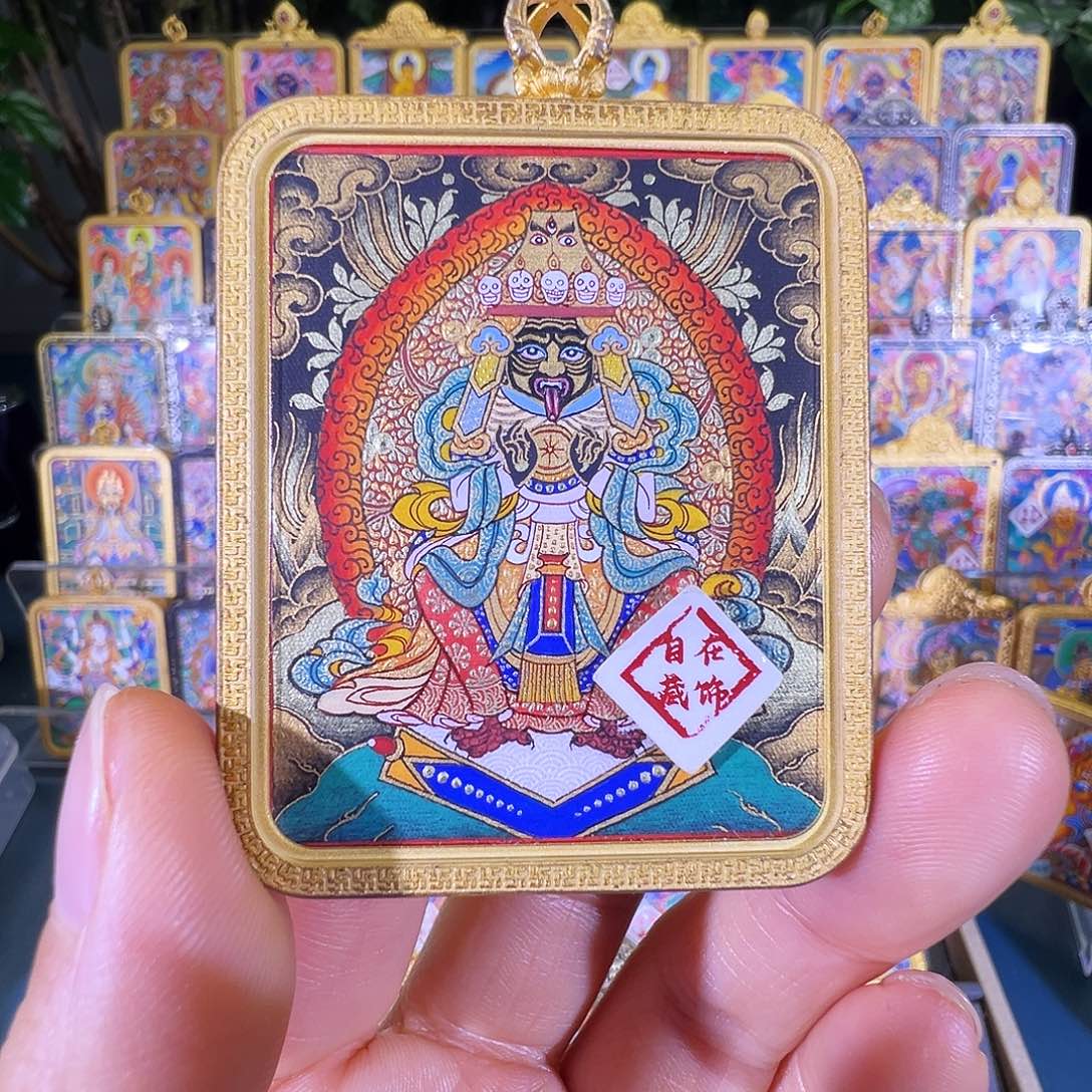 吊坠扎基拉姆热贡纯手绘tangk