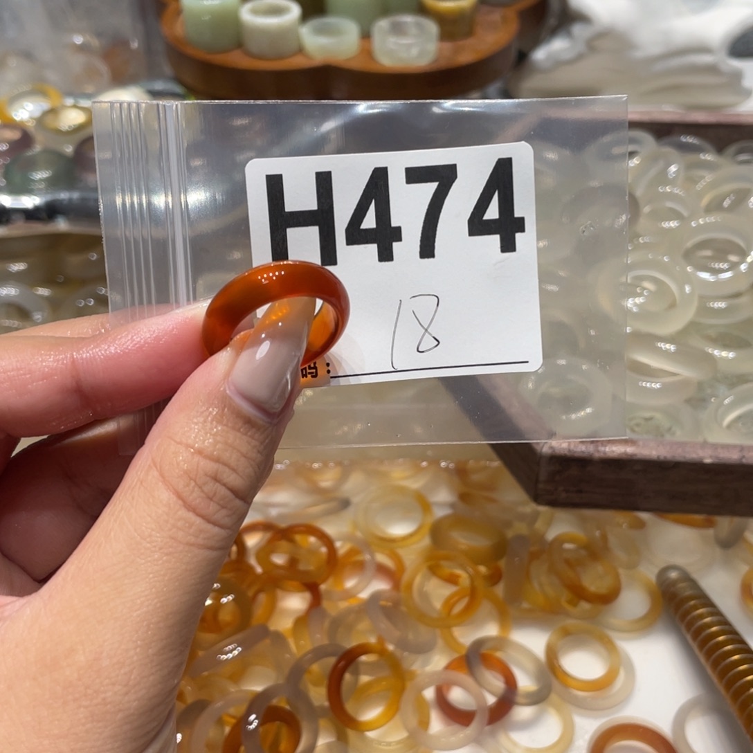 玛瑙/玉髓未镶嵌戒指474