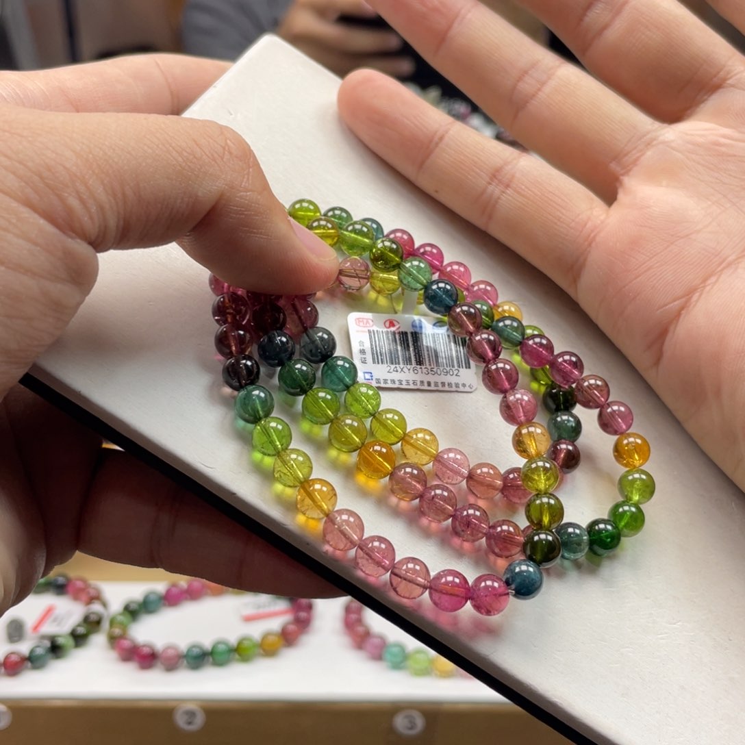 碧玺手串未镶嵌6.5mm.mmmmmmmmm