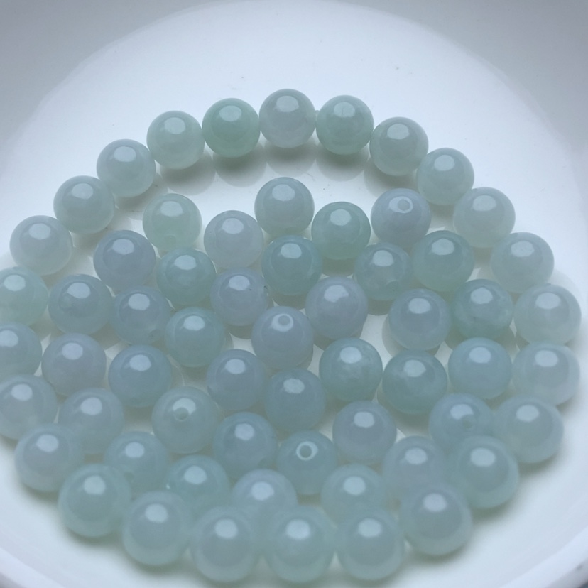 【闪购商品】翡翠手链未镶嵌卡7冰珠子10颗