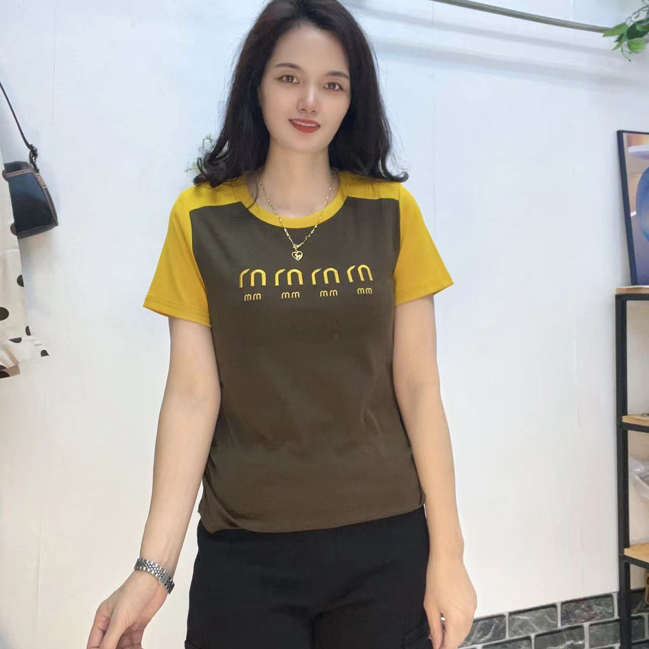 夏季新款圆领T恤上衣B07（断码清仓）