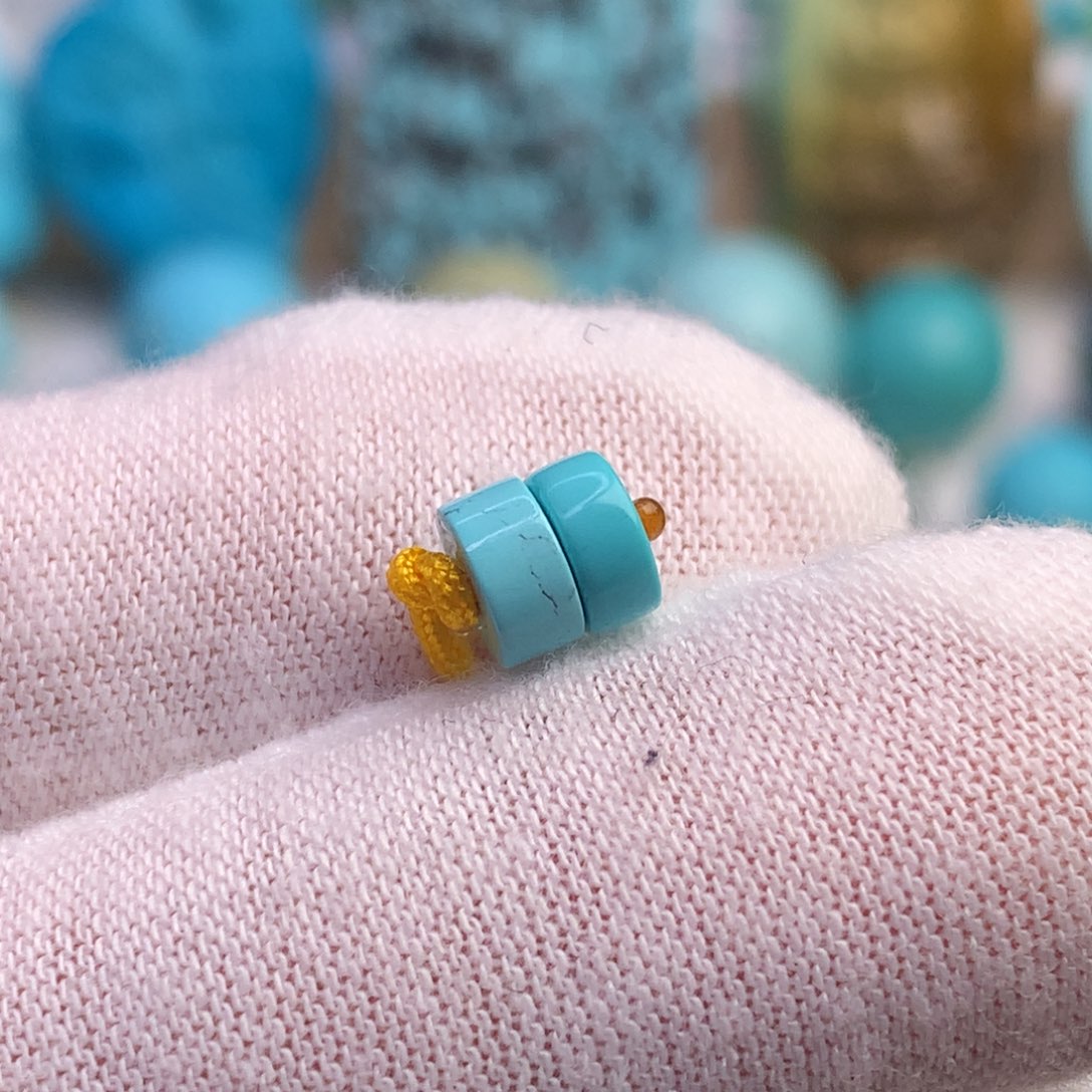 绿松石珠宝奇石未镶嵌5.7毫米