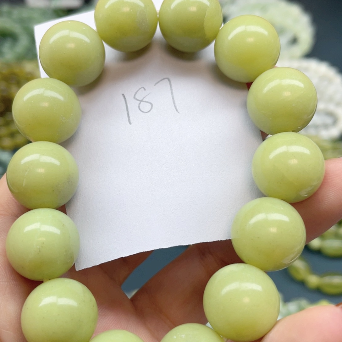 未镶嵌蛇纹石玉手串