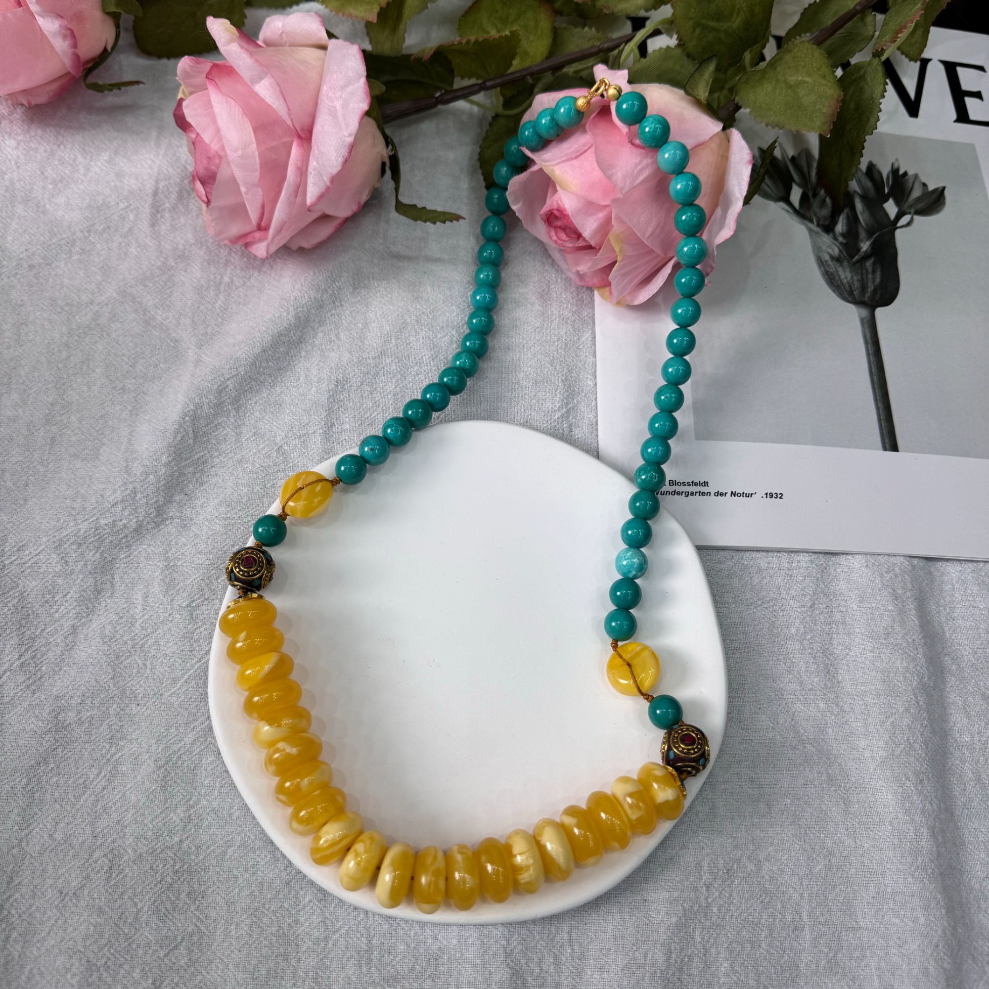 高定珠宝蜜蜡项链ZX1285S098