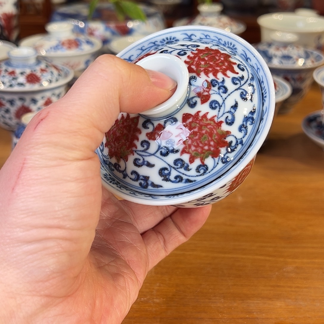 景德镇岚溪釉里红瓷器