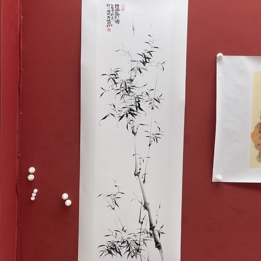 书法国画作品四尺对开