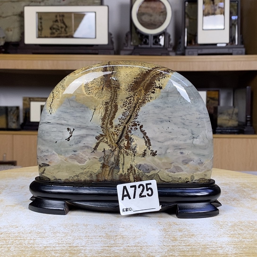 印石昌化石广西国画石摆件