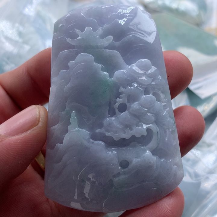 古***谣翡翠未镶嵌颈饰保真天然a货翡翠