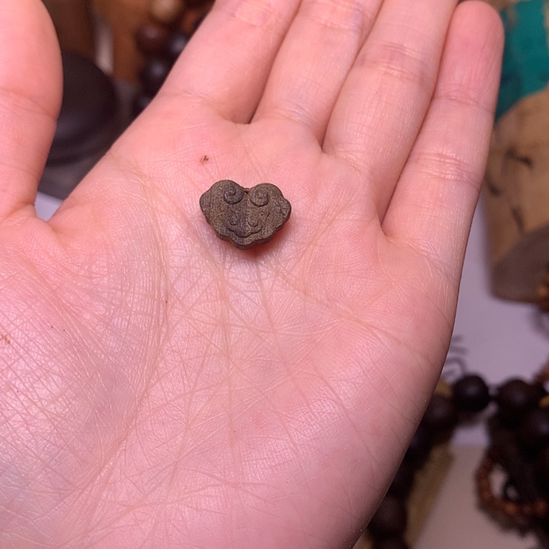 【闪购商品】檀香木手串/手链宝*檀香阴沉爱心如意锁