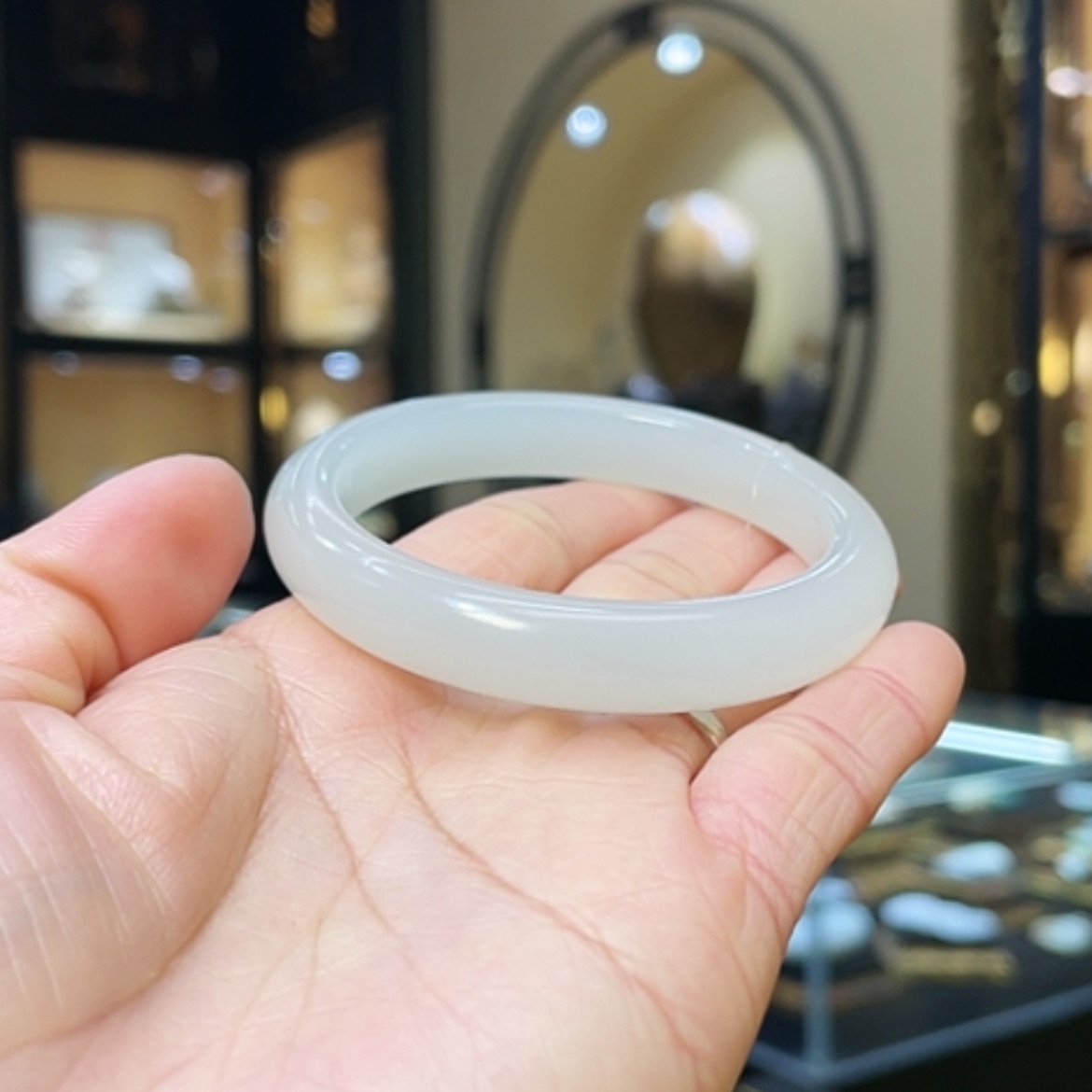 【闪购商品】和田玉手镯未镶嵌51.8#36.39g