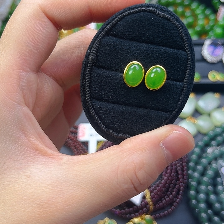 和田玉银S925镶嵌颈饰