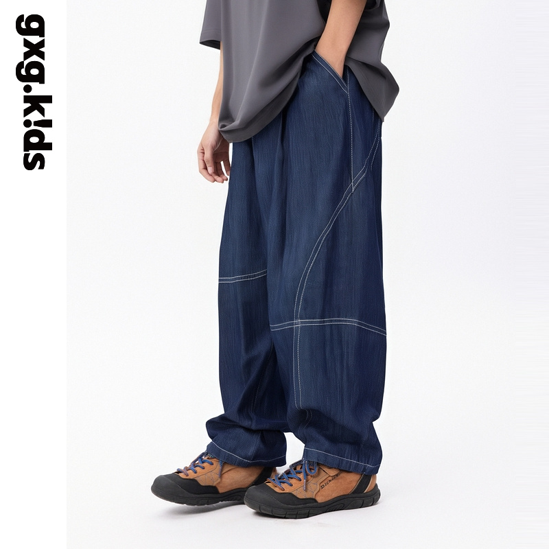 gxgkids儿童男女童明线日系宽松复古夏季爆款休闲裤KGD30532972